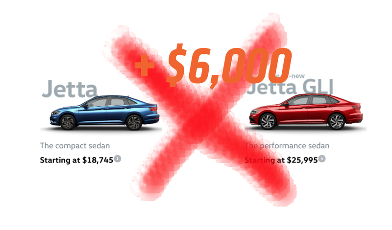 Illustration for article titled The Cheapest 2019 Jetta Is Better Than the Fastest Jetta